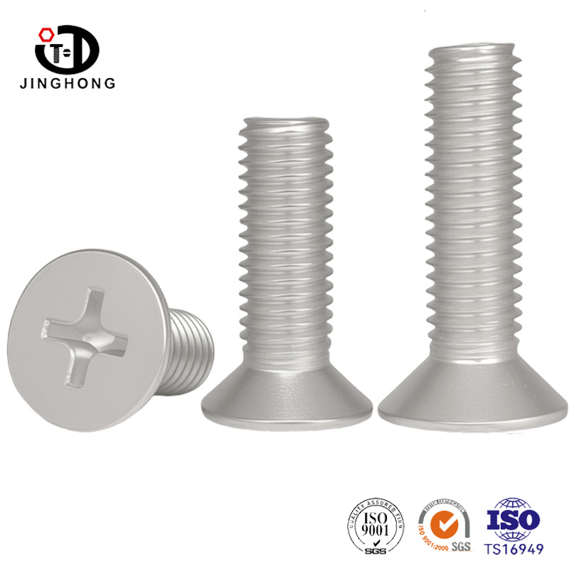 Aluminiumslegering kryds flad hovedskrue