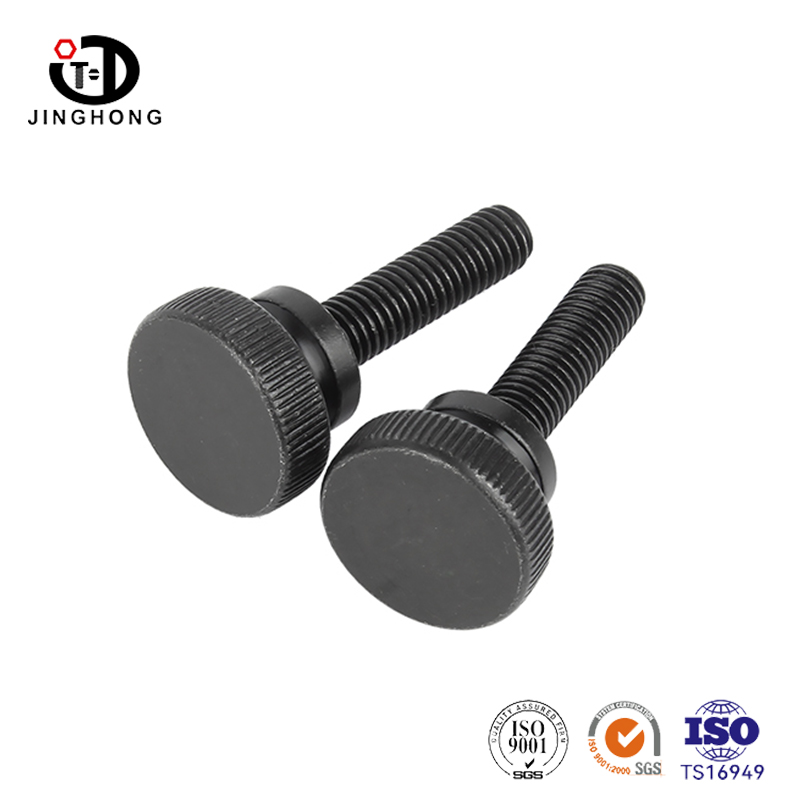 Sort High-Dome riflet tommelfingerskrue