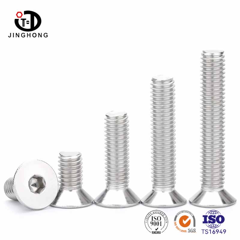 Rustfrit stålstællingshoved Hex Socket Bolt